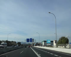 airport road to palma